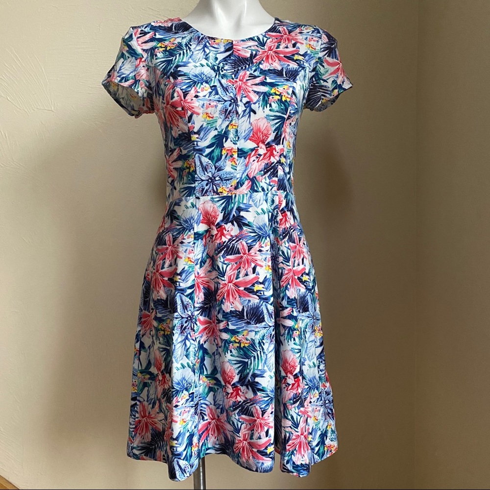 H&M tropical floral dress